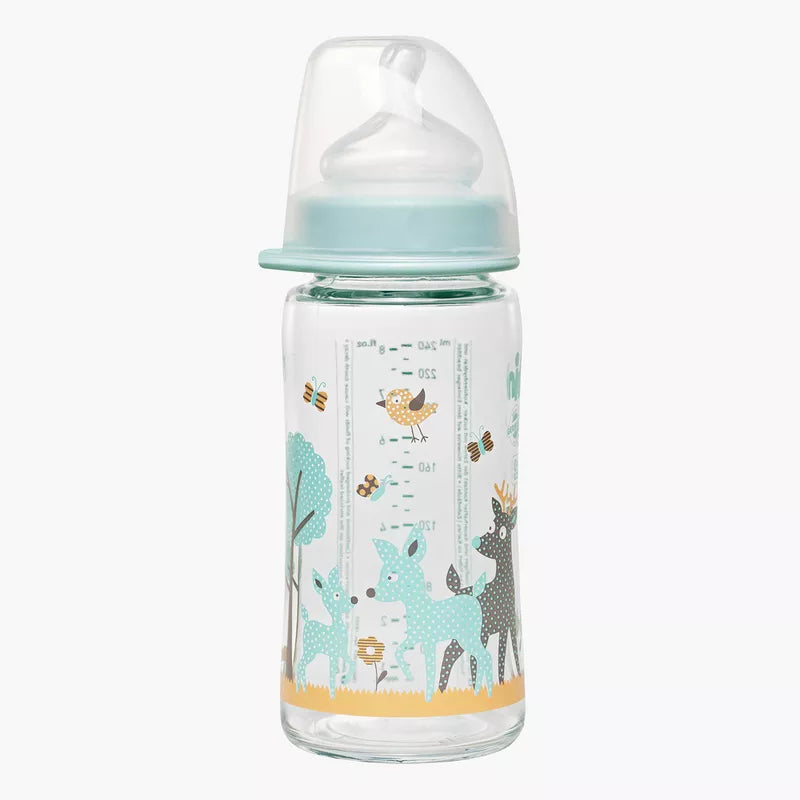 Nip- Tåteflaske Glass Bambi 240ml