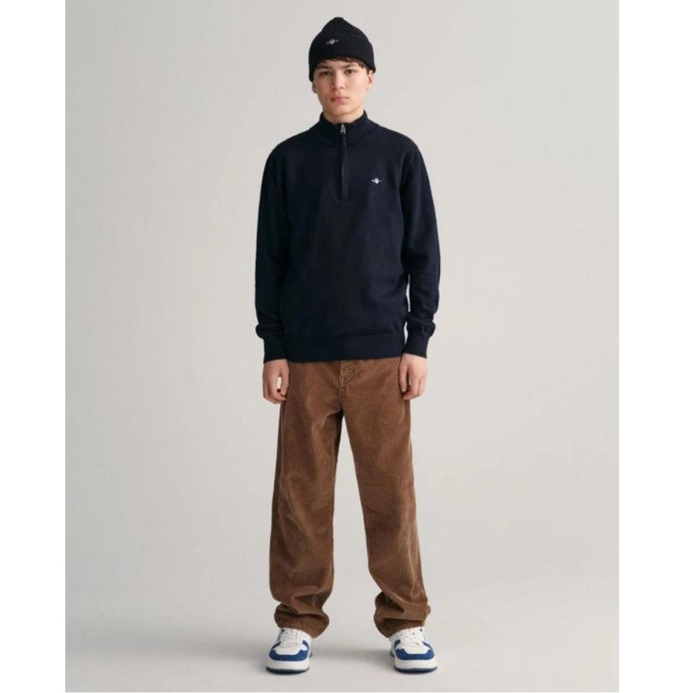 Gant - Genser Jr Shield Half Zip Evening Blue
