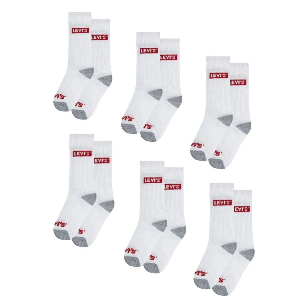 Levi's - 6-pk Sokker High Cut White