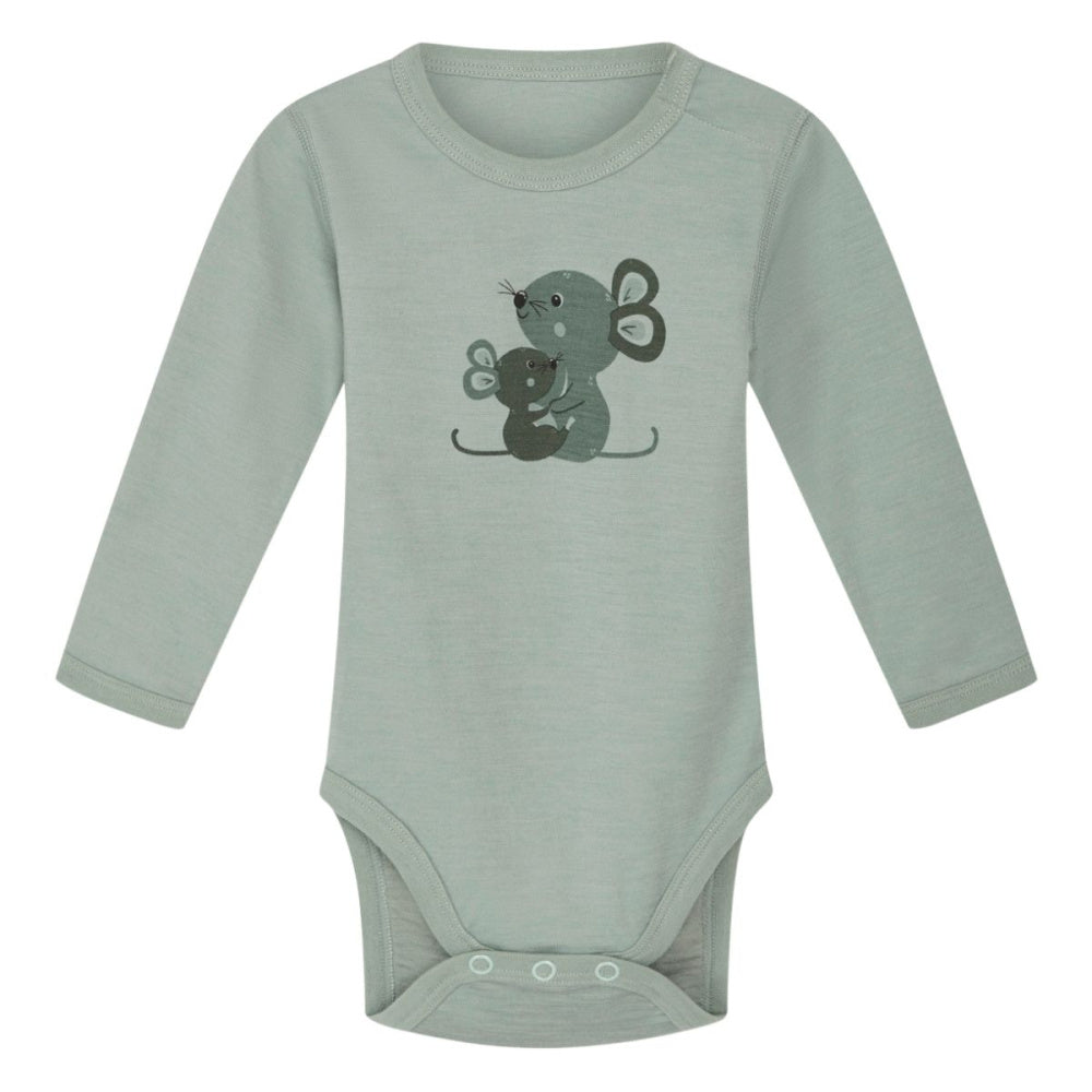 Hust and Claire - Body Ull og Bambus Baloo Mouse Jade Green