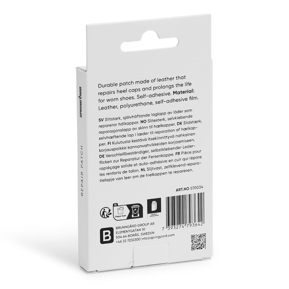 Springyard - Reparasjonslapp 4-pk Sko Svart