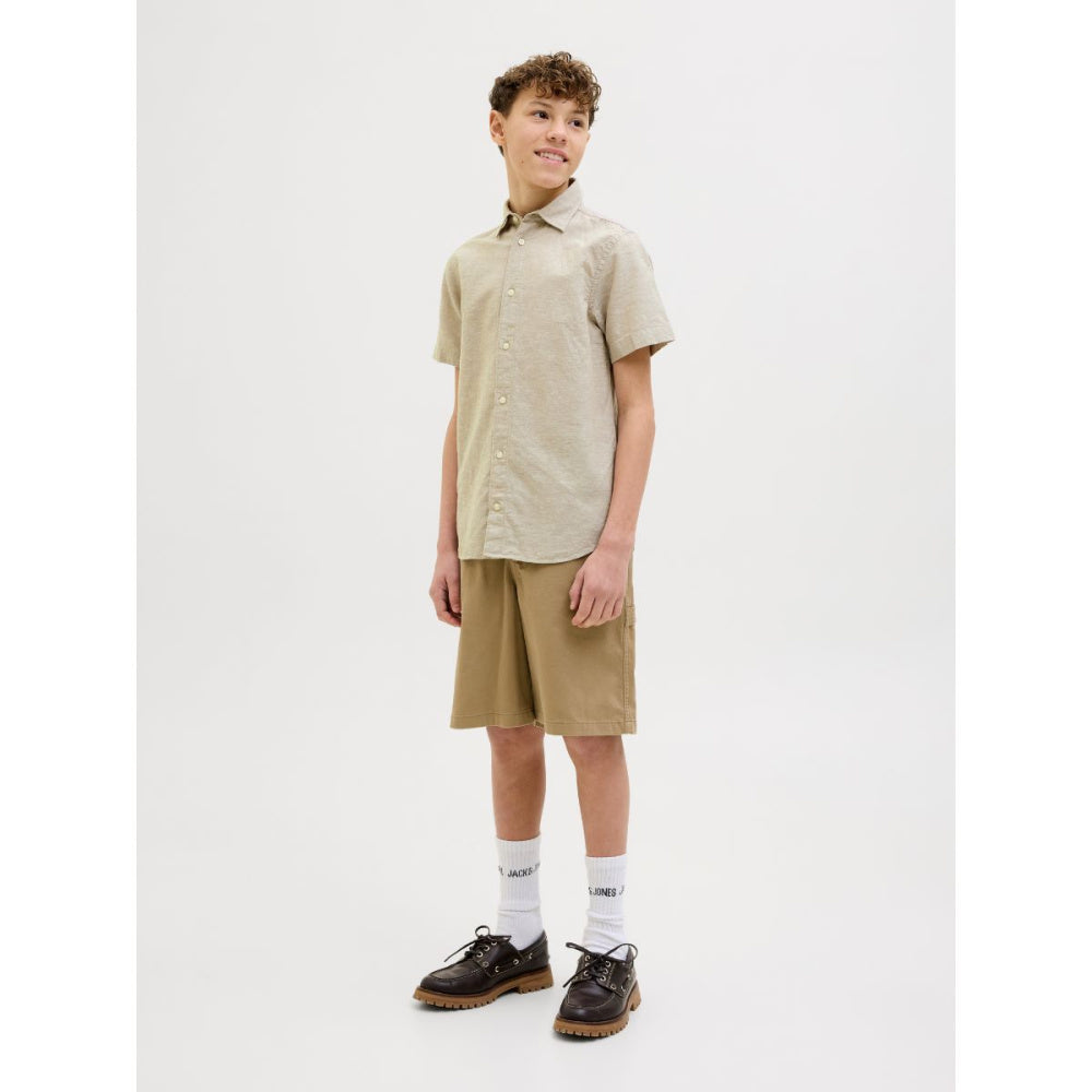 Jack & Jones - Linskjorte Kortermet Breeze Crockery