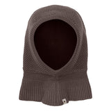Huttelihut - Balaclava Strikket Ull 2-lags Brown Melange