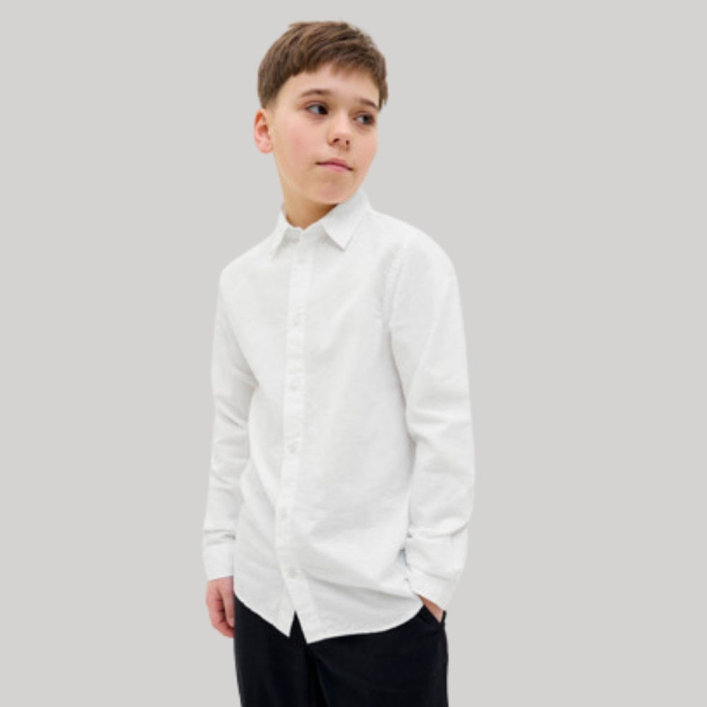 Jack & Jones - Linskjorte Breeze White
