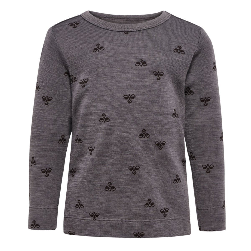 Hummel - Ulltrøye Ull og Bambus Charcoal Gray