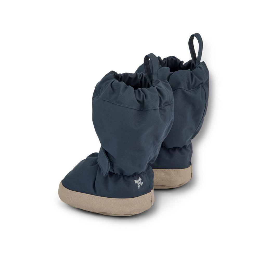 Wheat - Fotpose Baby Booties Mørkeblå