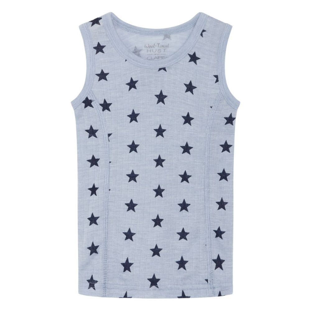 Hust And Claire - Singlet Ull og Lyocell Fecel Ever Blue