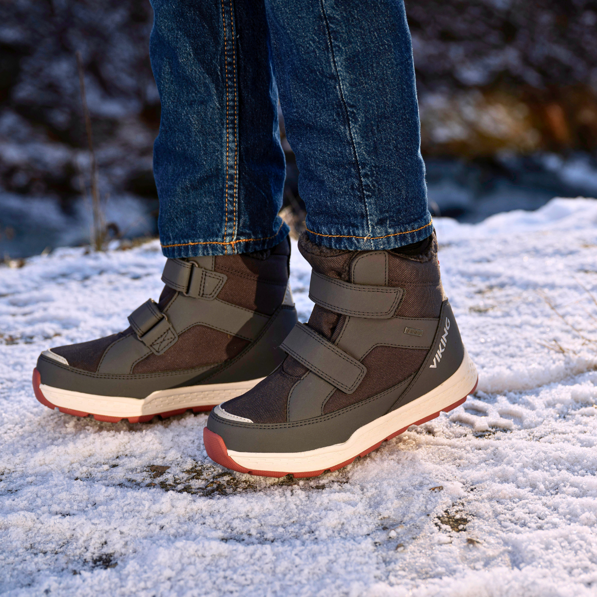 Viking - Vintersko Espo Warm GTX 2V Charcoal/ Pink