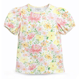 Vilje & Ve - T-skjorte med Pufferme May Print Yellow