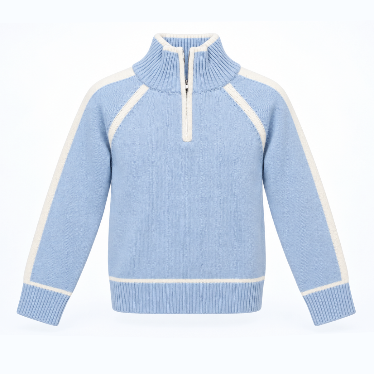 Genser Esther Half Zip Sky Blue