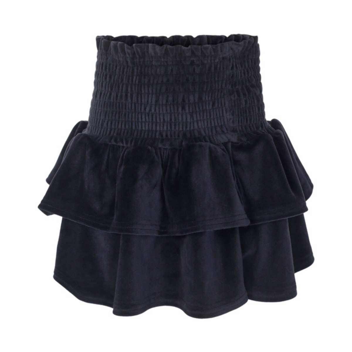 Vilje & Ve - Skjørt Hermine Velour Deep Navy