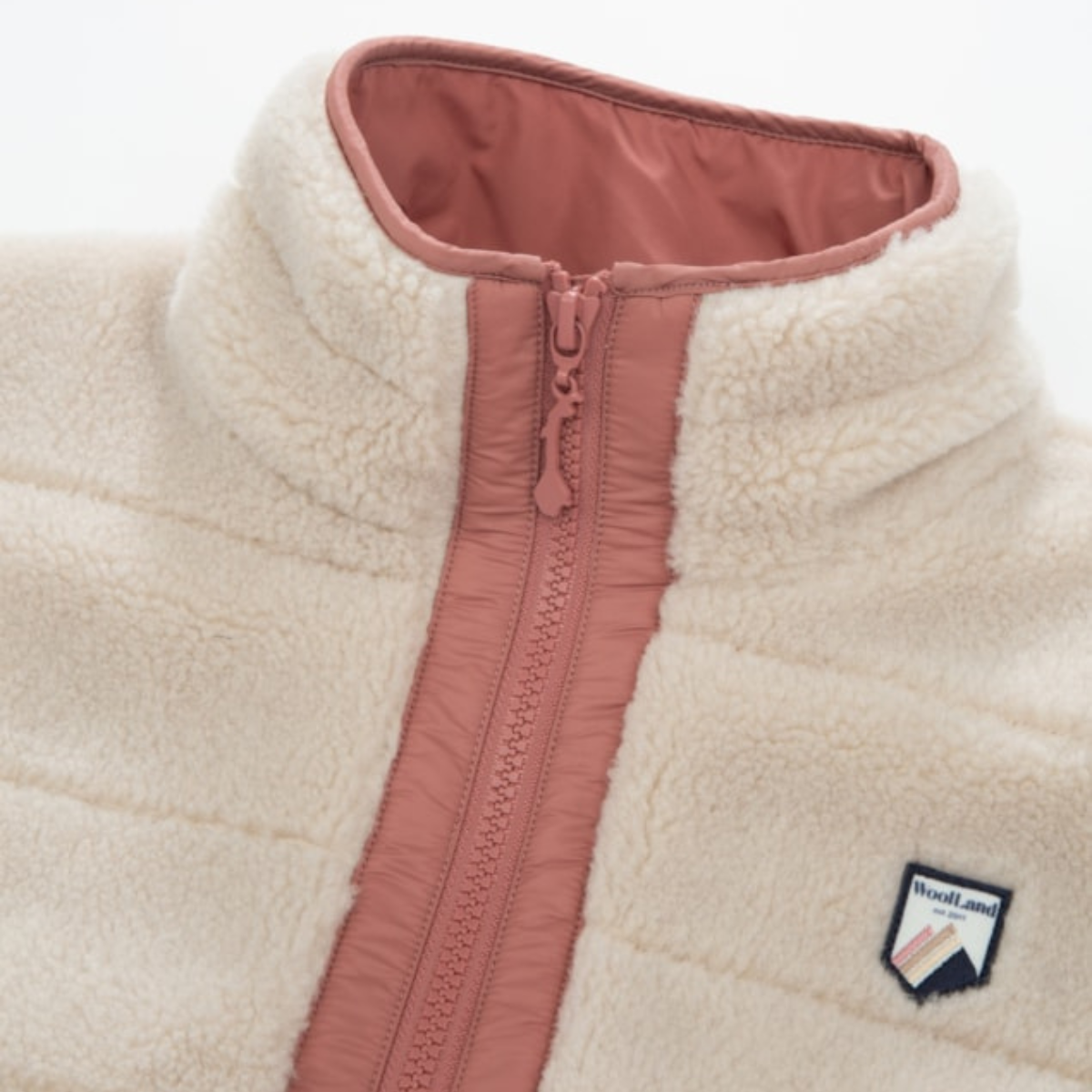 WoolLand - Fleecevest Nusfjord Burned Rose