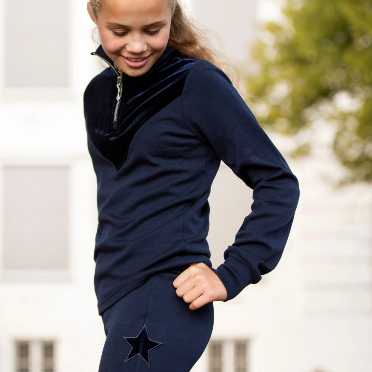 WoolLand - Genser Sirdal Half-Zip Blue Ink