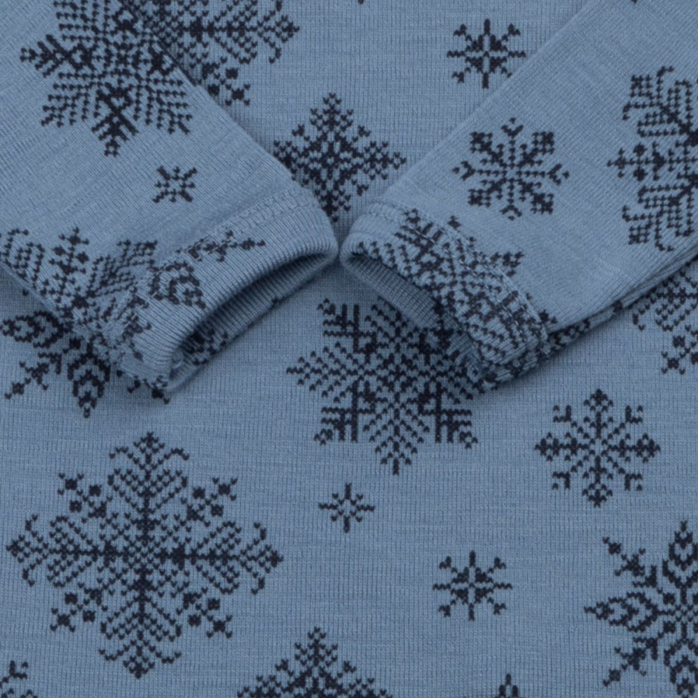 Joha - Body i Ull Snowflake Blå