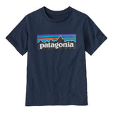 Patagonia - Kids P-6 Logo T-Shirt New Navy