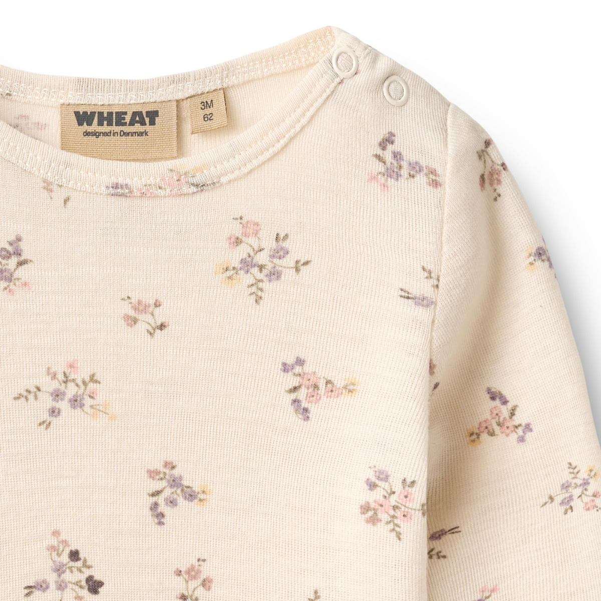 Wheat - Heldress i Ull Haven Eggshell Flowers