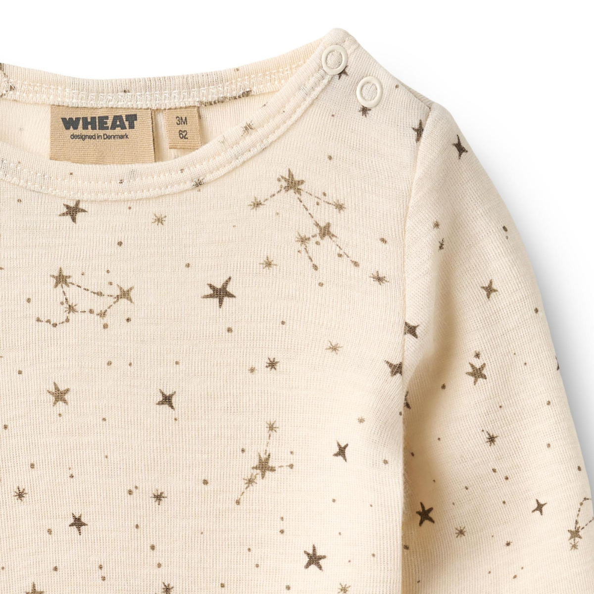Wheat - Heldress i Ull Haven Eggshell Stars