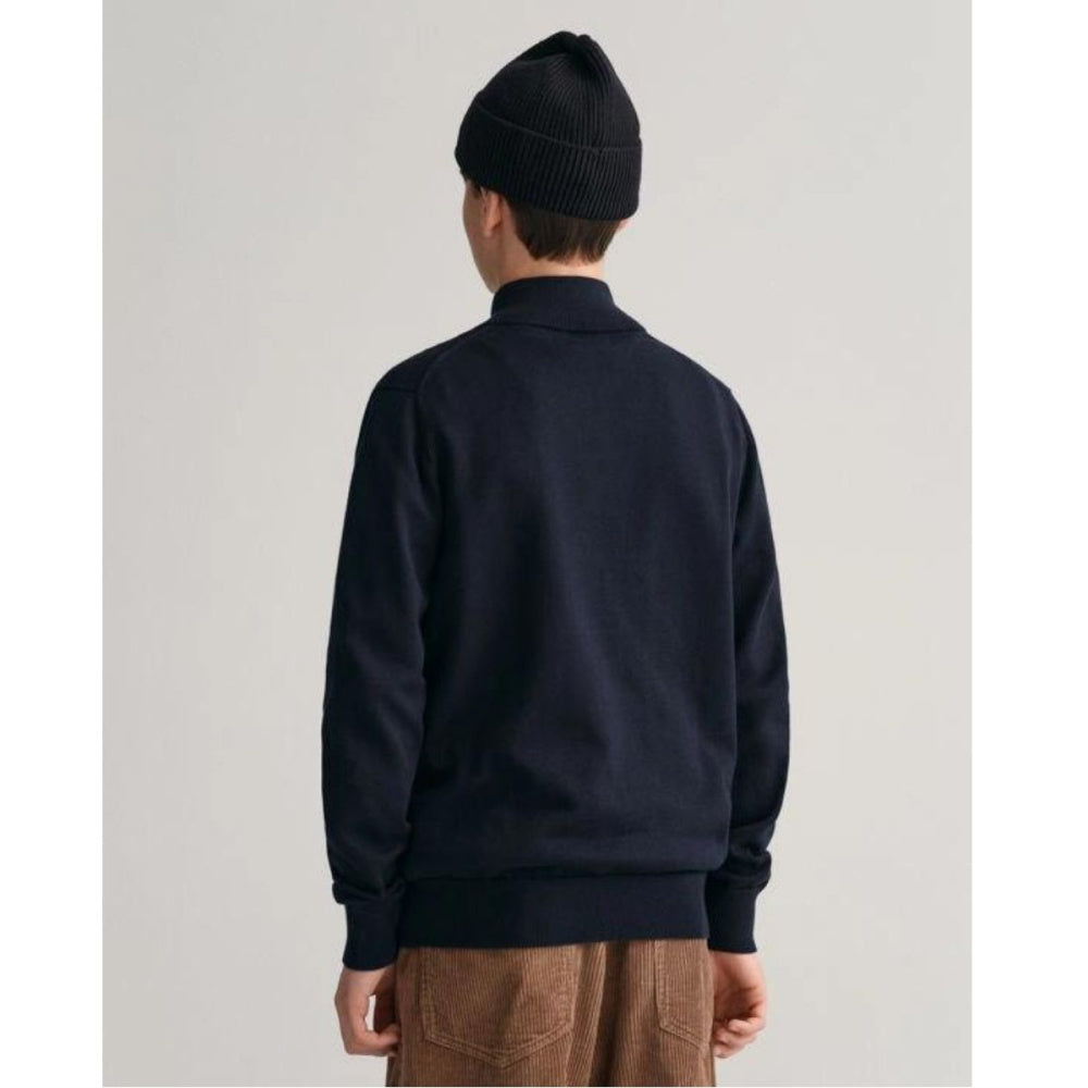 Gant - Genser Jr Shield Half Zip Evening Blue