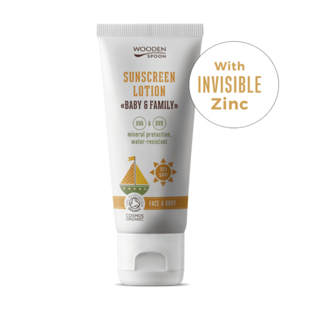 Wooden Spoon - Solkrem til Baby og Barn SPF30 100ml