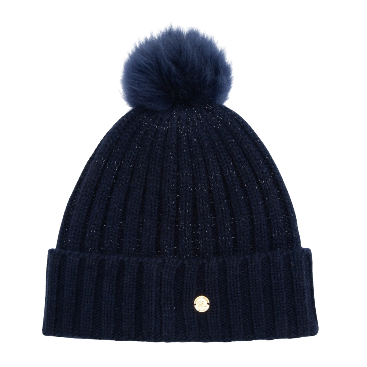 WoolLand - Lue i Kashmir Moss Blue Ink