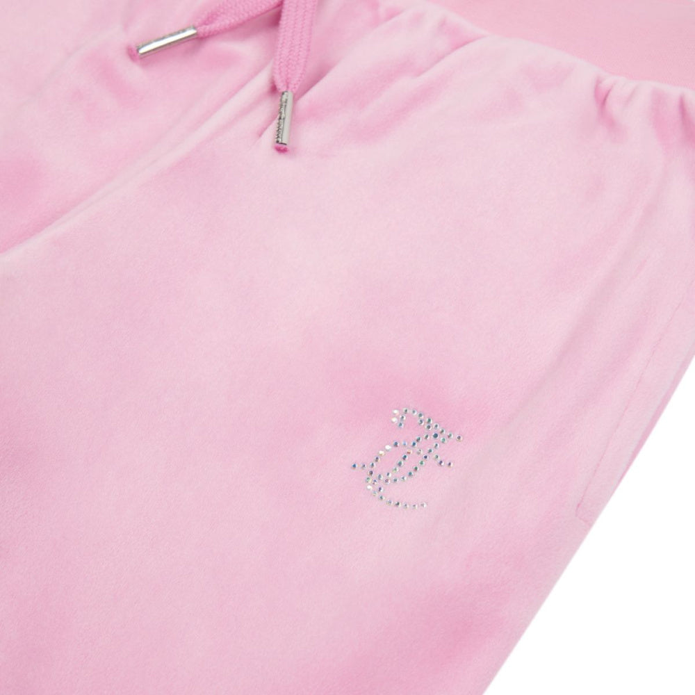 Juicy Couture - Bukse Velour Diamante Bootcut Jogger Pinky Lilac