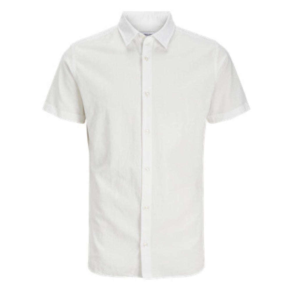 Jack & Jones - Linskjorte Kortermet Breeze White