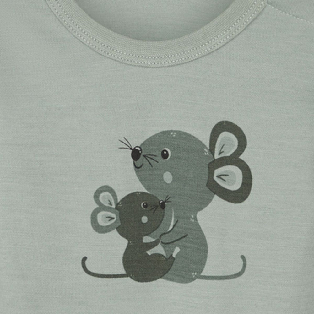 Hust and Claire - Body Ull og Bambus Baloo Mouse Jade Green