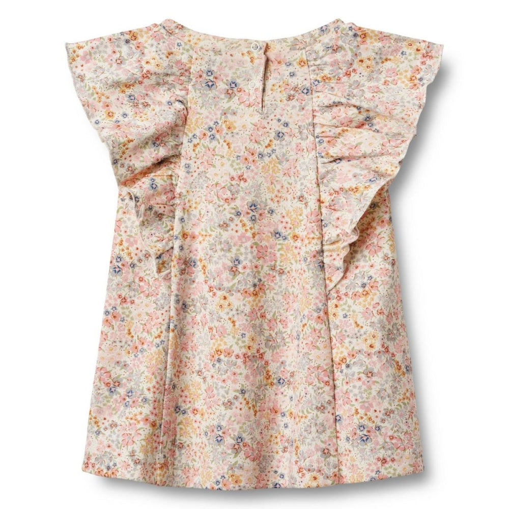 Wheat - Kjole Baby Ruffle Shirley Bright Flowers