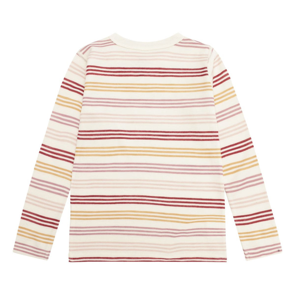 Hust And Claire - Trøye Ull/ Bambus Abba 3 Stripe Off White