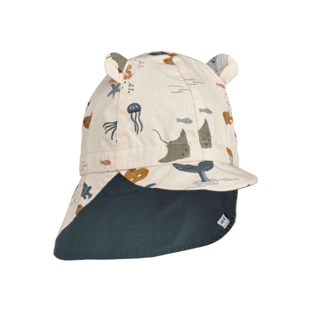 Liewood - Solhatt Reversible Gorm Sea Creature / Sandy