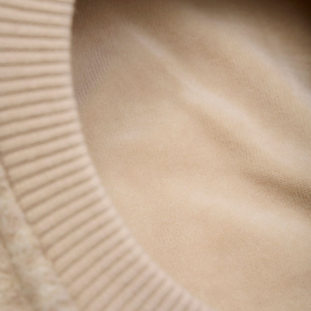 Huttelihut - Balaclava Ullfleece Kaninører Sand Melange