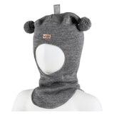 Kivat - Balaclava i Ull Dusker Logo Grå Melert