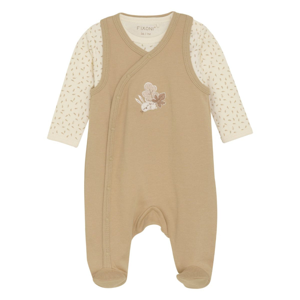 Fixoni - Babysett Body og Sparkebukse Sesame