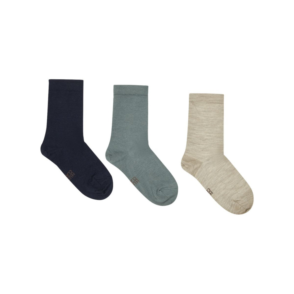 Hust and Claire - Sokker 3-pk Ull/ Bambus Foty More Navy