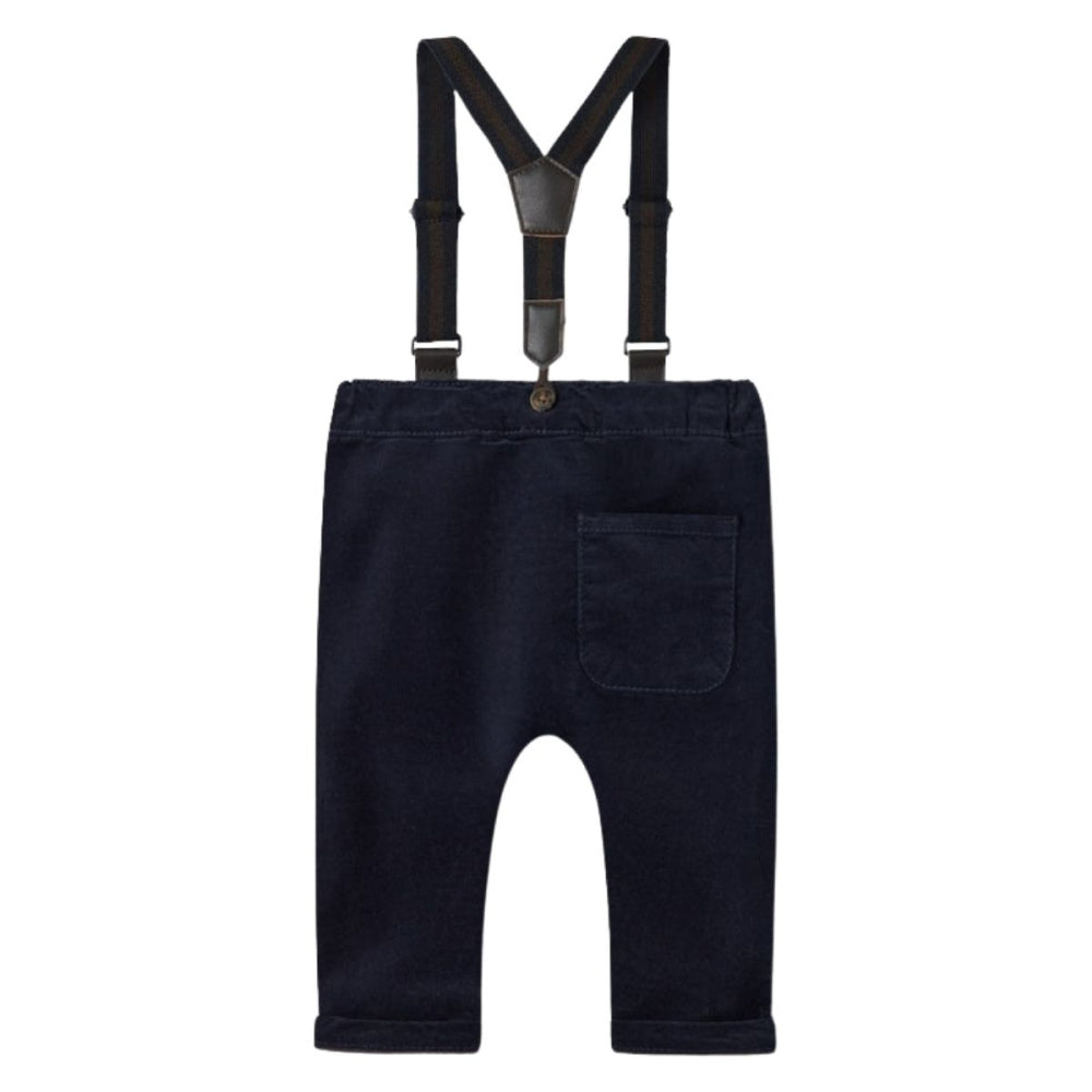 Name It - Bukse med Seler Baby Cord Navy Blazer