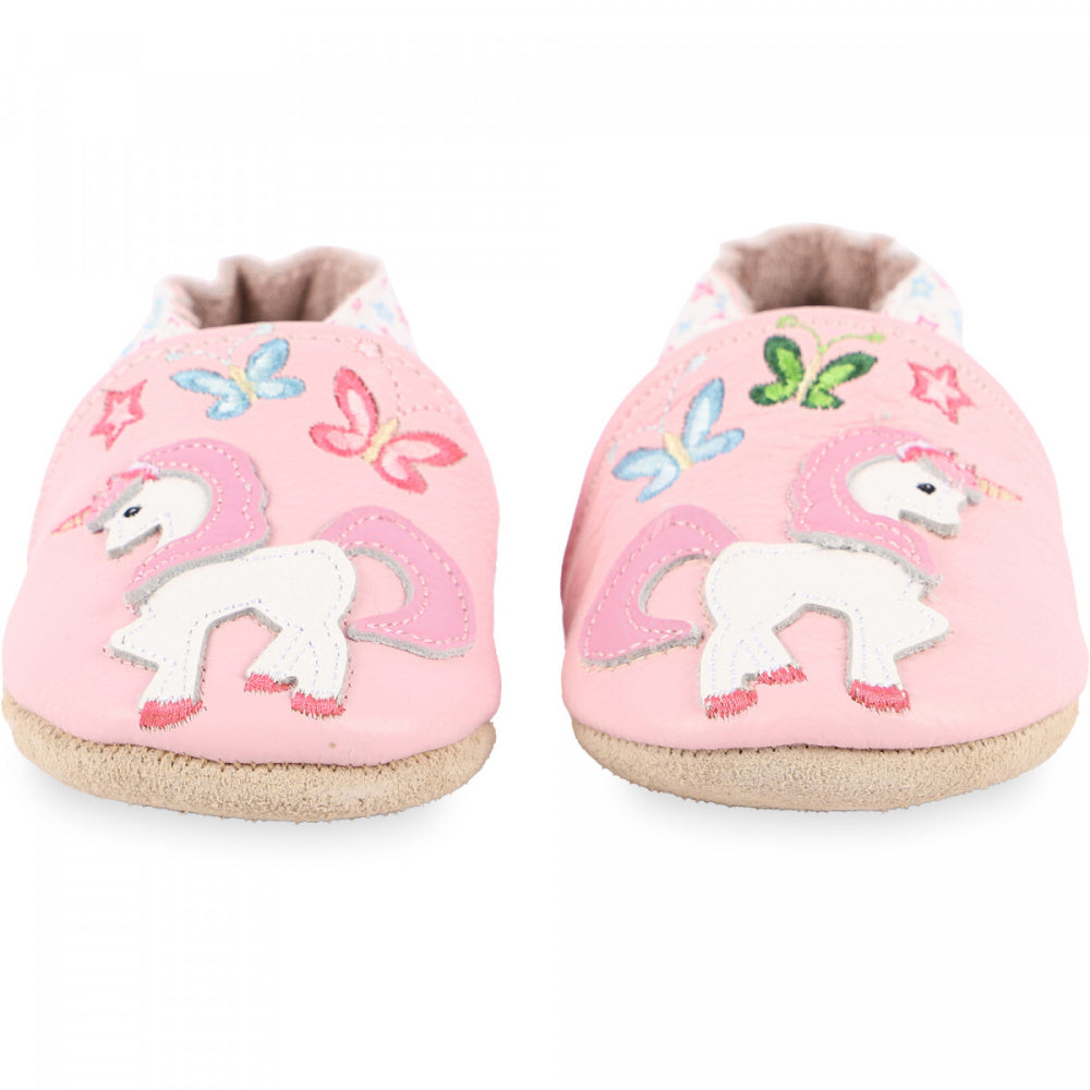 Rose et Chocolat - Tøfler i Skinn Magic Unicorn Pink