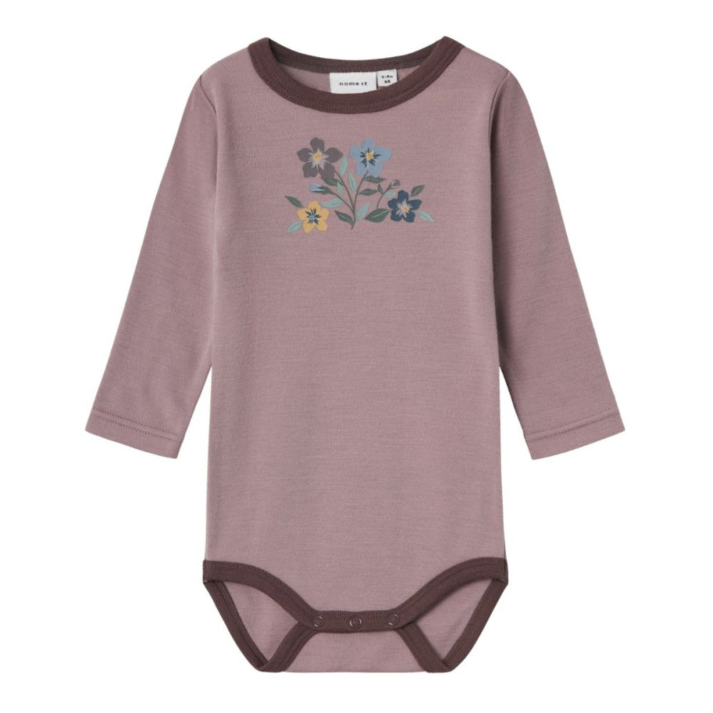 Name It - Body Baby i Ull Willow Purple Dove