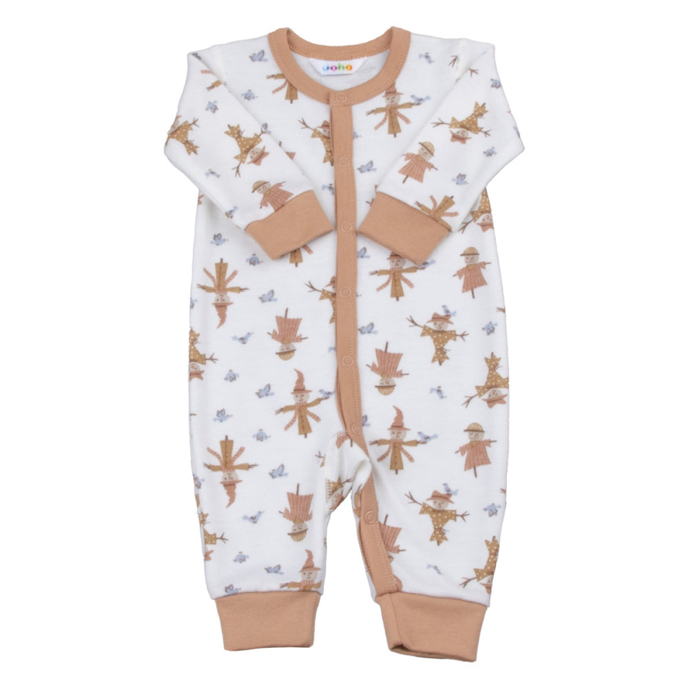 Joha - Heldress Ull og Bambus Scarecrow Off White/ Peach