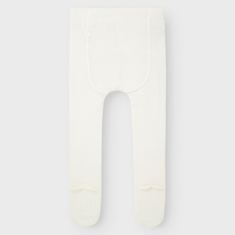 Name It - Strømpebukse i Ull/ Bomull Wakma Rib Snow White