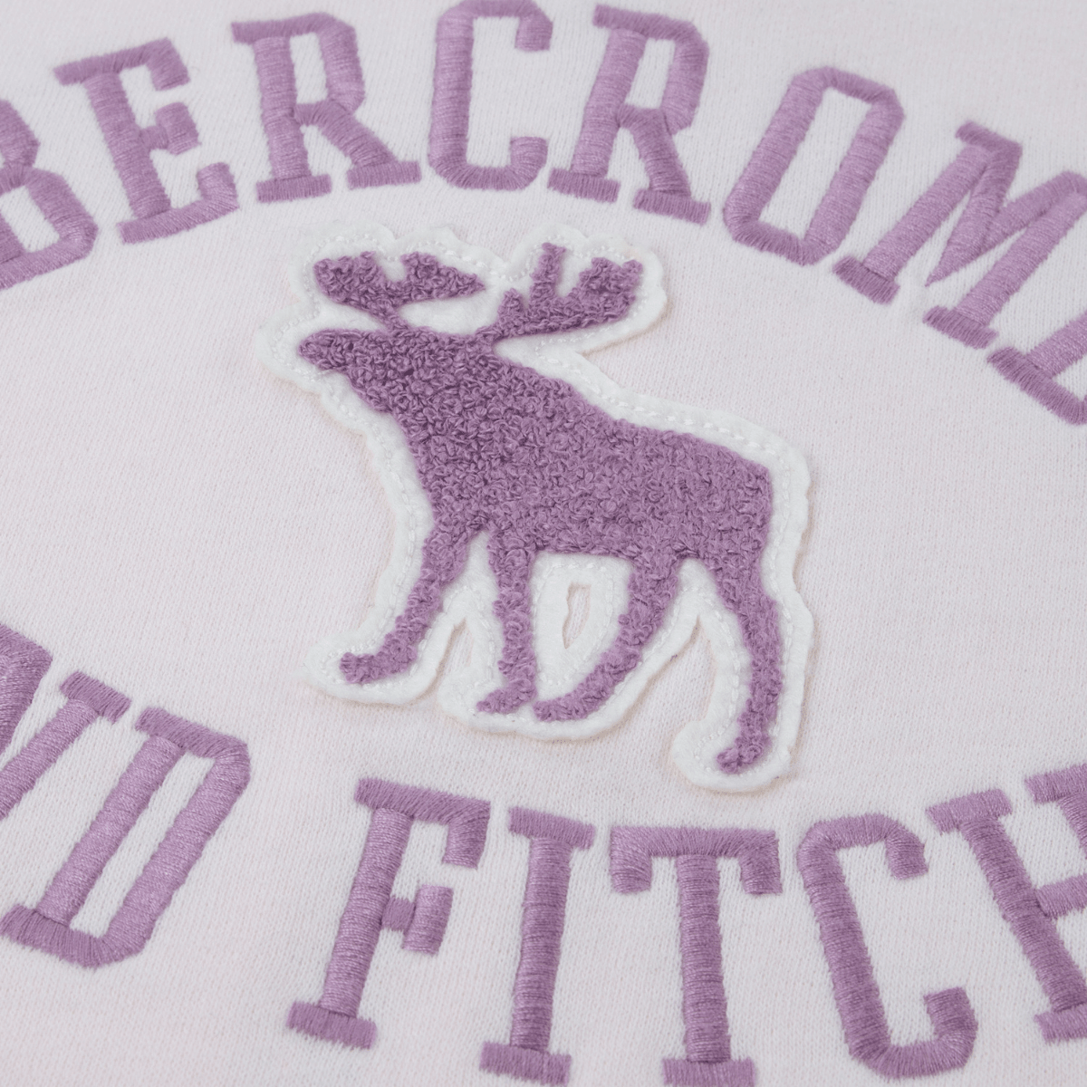 Abercrombie and Fitch - Hettegenser Zip Graphic Pink Marshmallow - Guttelus