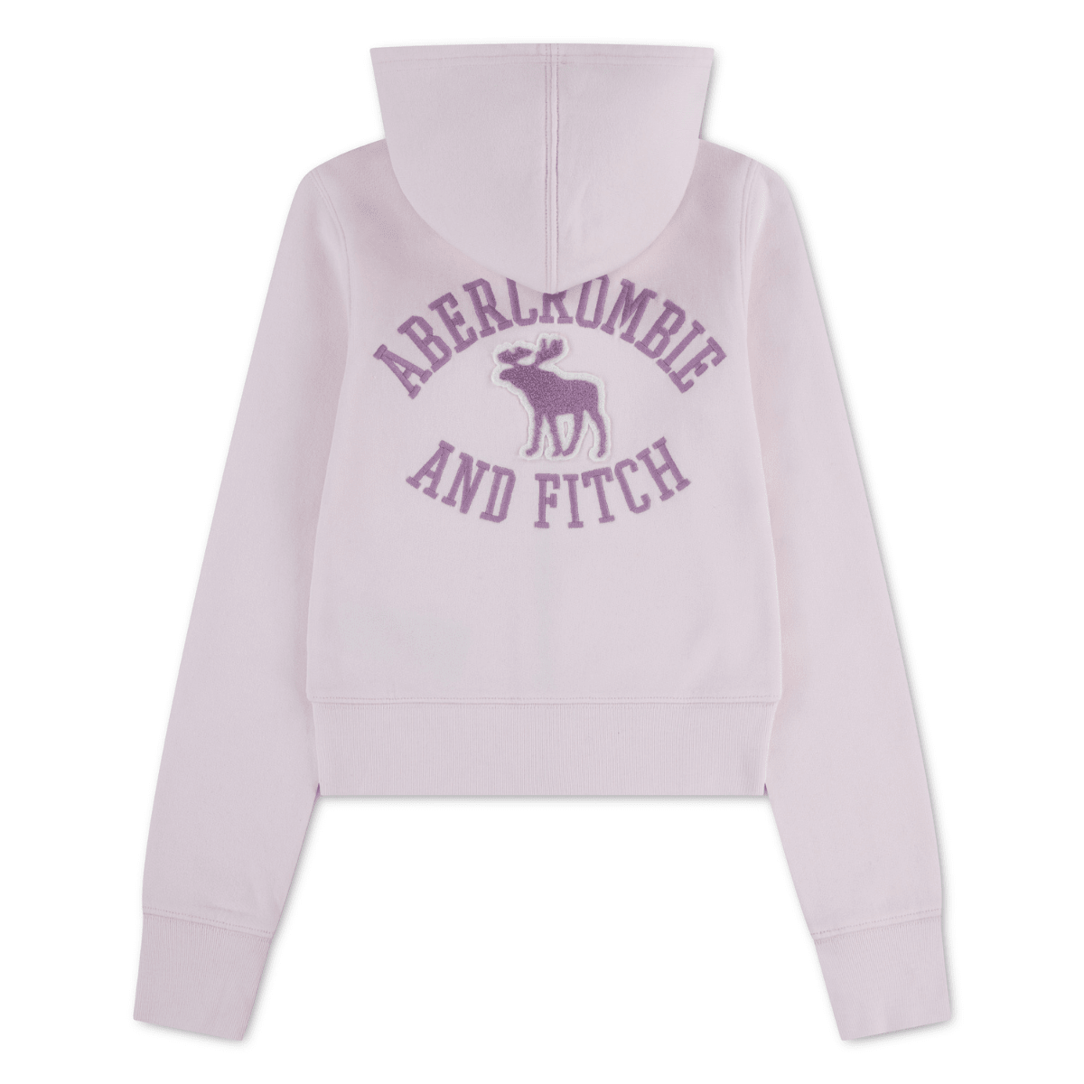 Abercrombie and Fitch - Hettegenser Zip Graphic Pink Marshmallow - Guttelus