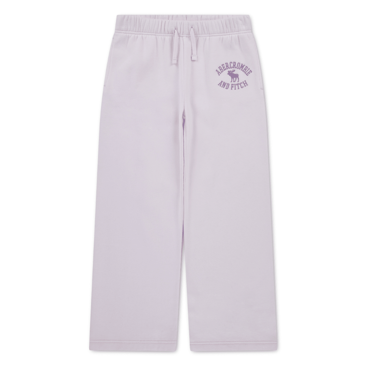 Abercrombie and Fitch - Joggebukse Logo Pink Marshmallow - Guttelus