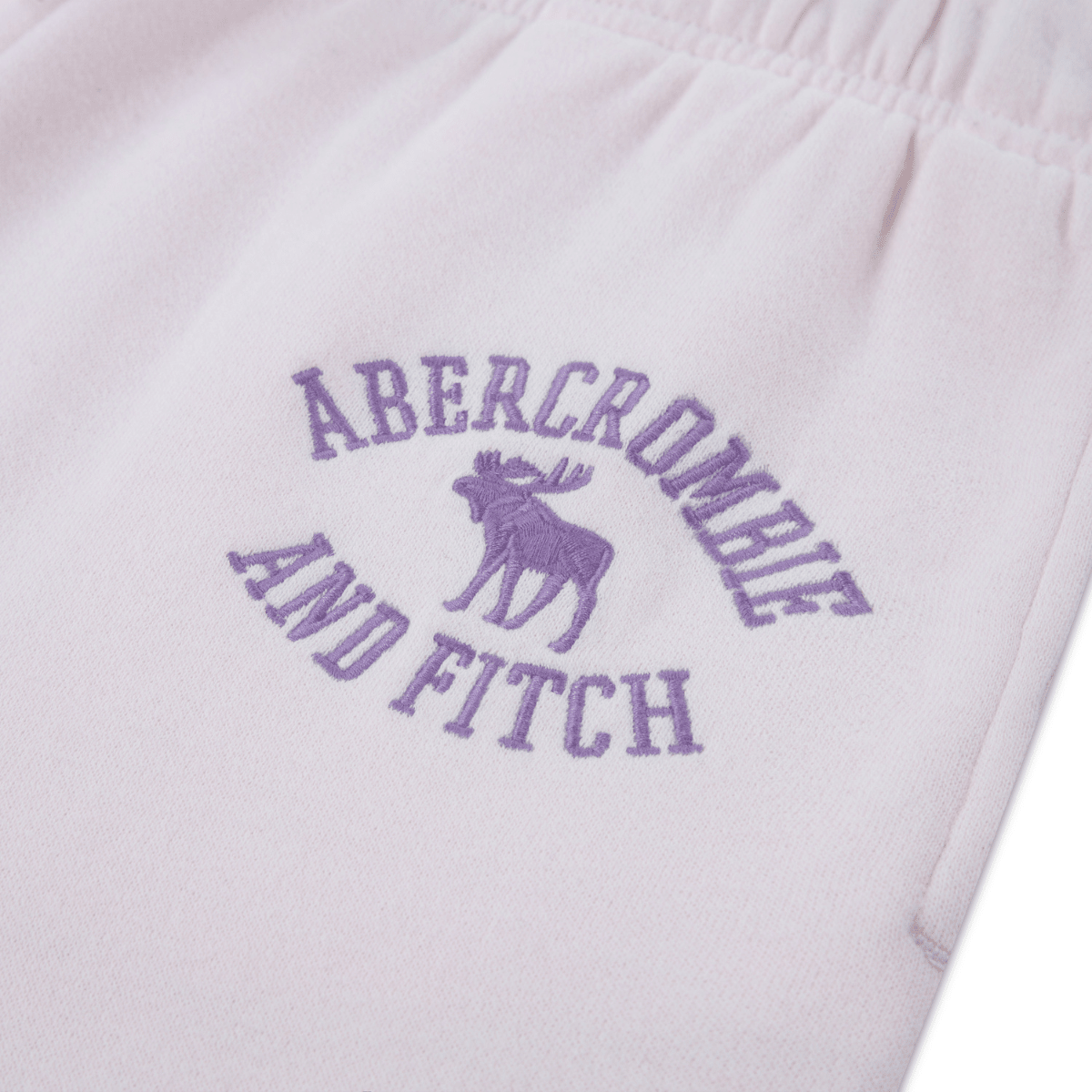 Abercrombie and Fitch - Joggebukse Logo Pink Marshmallow - Guttelus