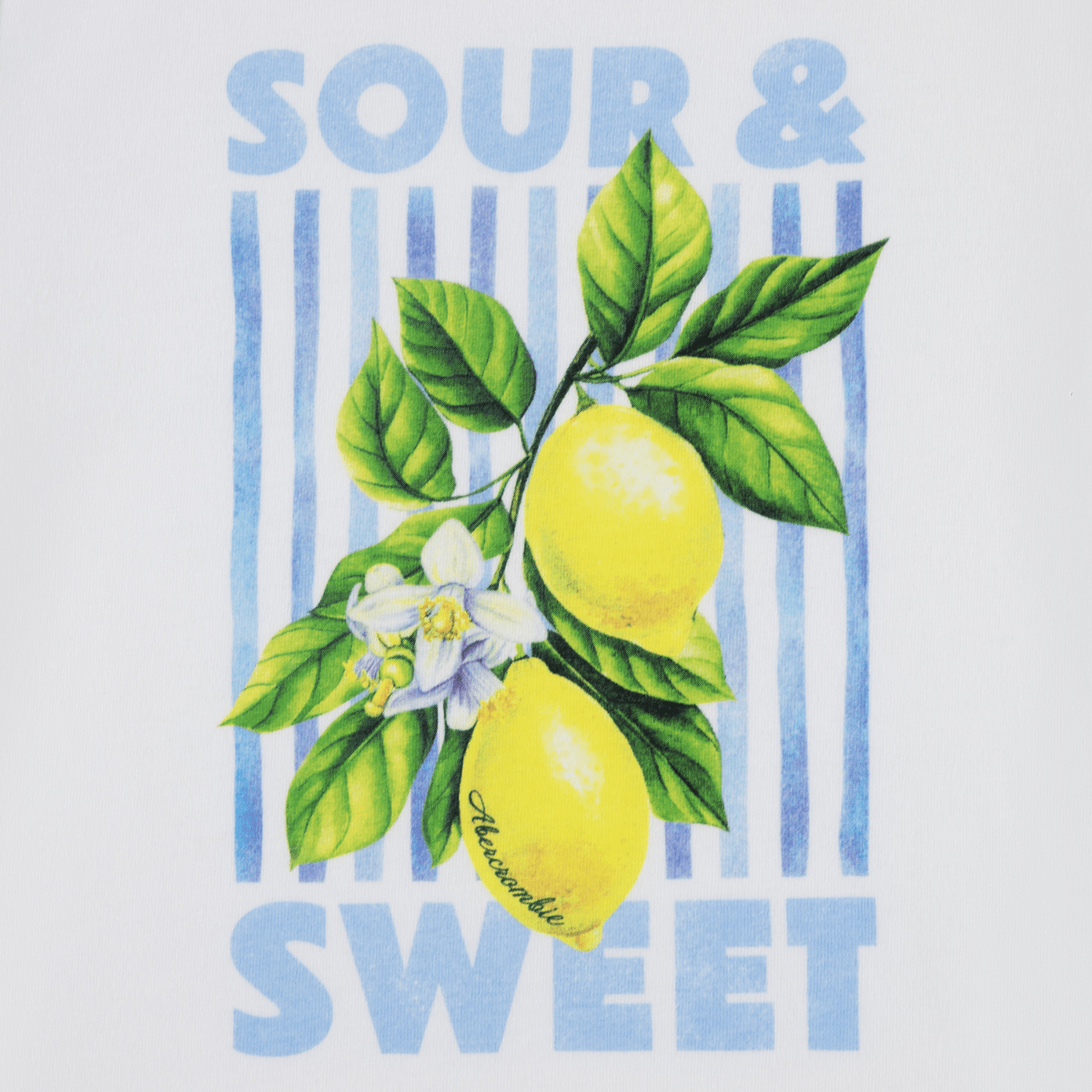 Abercrombie and Fitch - T-skjorte Sour & Sweet Bright White - Guttelus