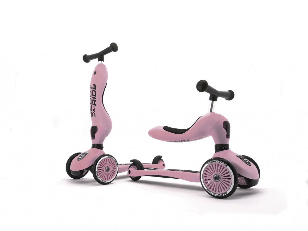 Scoot & Ride - Sparkesykkel Highwaykick 1 Rose
