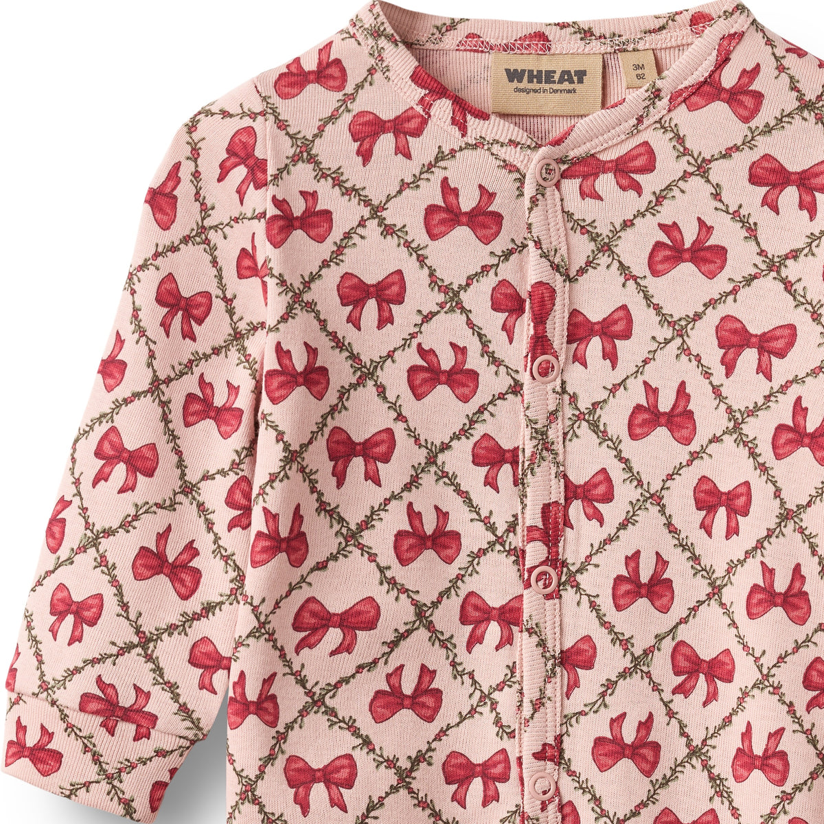 Wheat - Julepysj Baby Nikola Dim Rose Bows