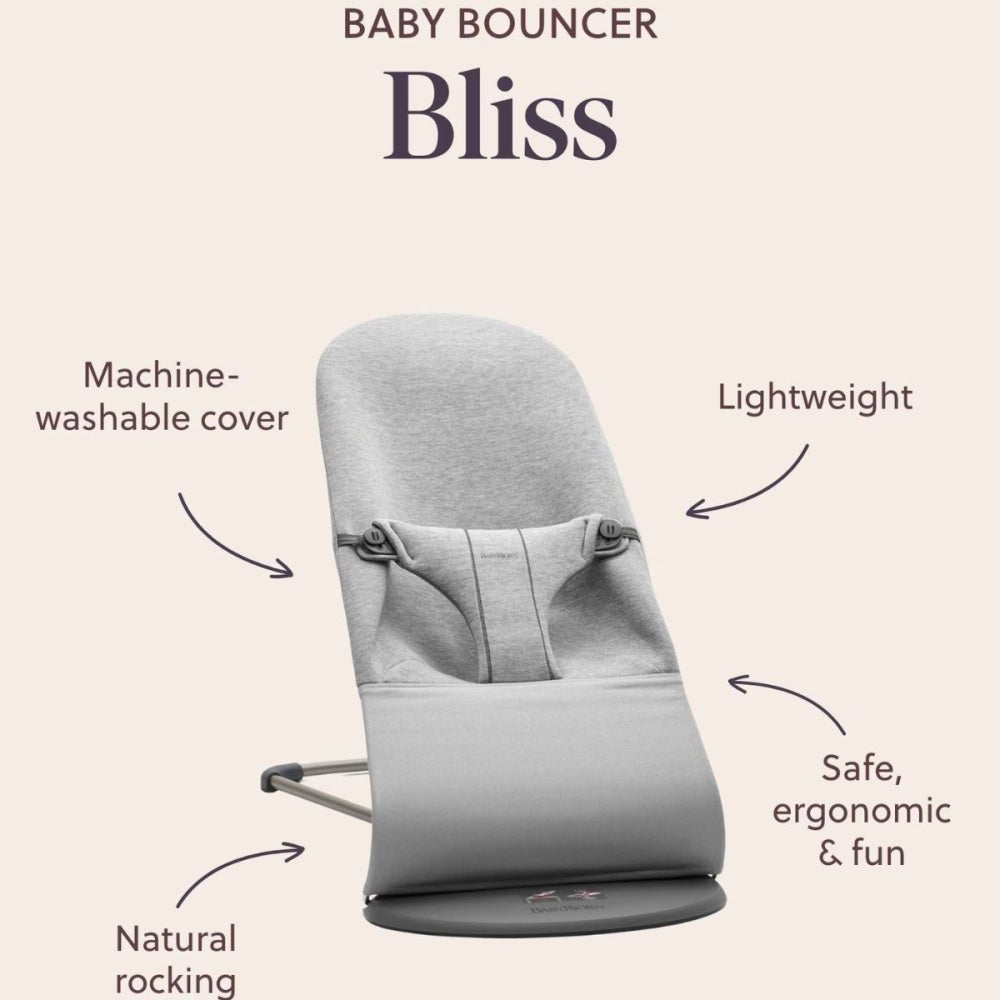 BabyBjörn - Vippestol Bliss Quilt Mørk Grønn - Guttelus