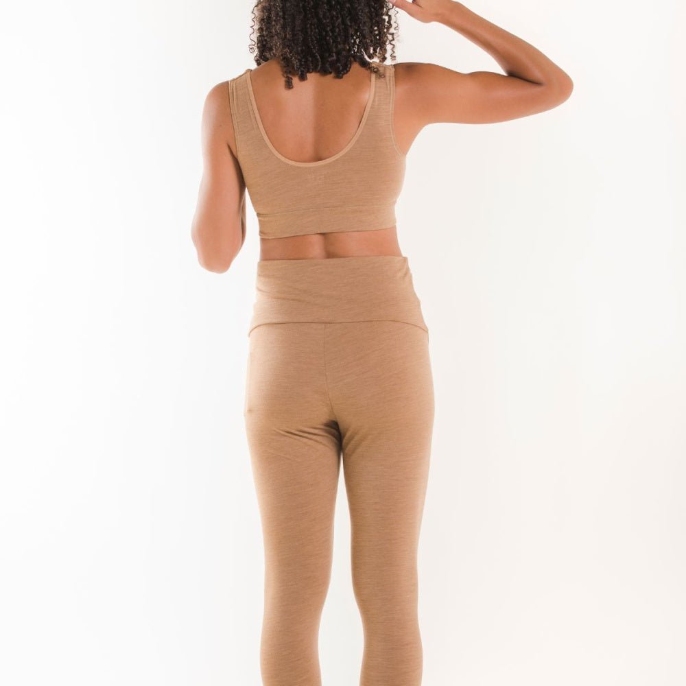 Boob - Gravid og barsel Longs Merinoull Brown Melange - Guttelus.no