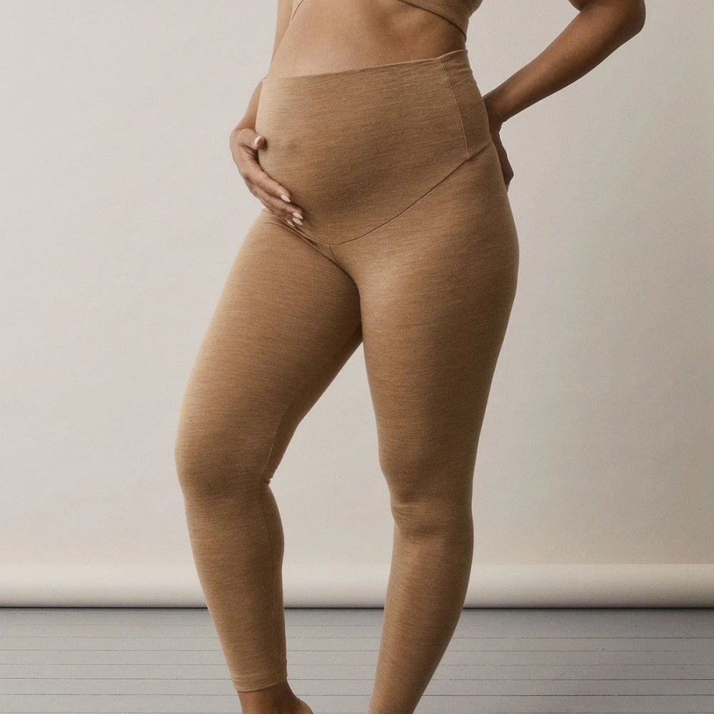 Boob - Gravid og barsel Longs Merinoull Brown Melange - Guttelus.no