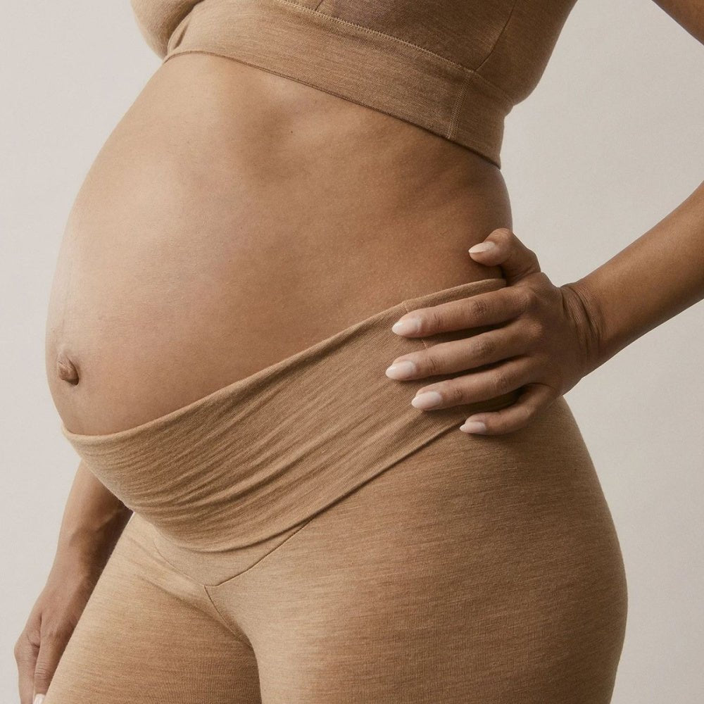 Boob - Gravid og barsel Longs Merinoull Brown Melange - Guttelus.no